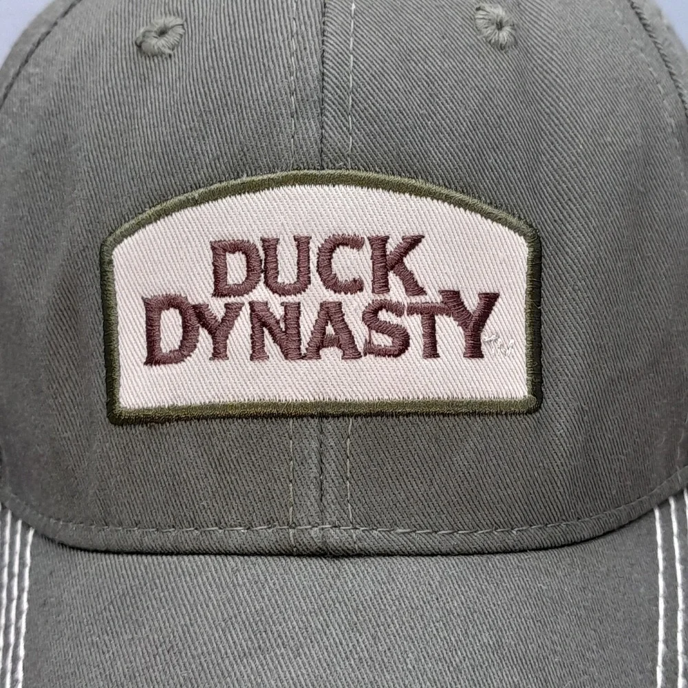 Duck Dynasty A&E‎ Strapback Hat Olive Green Brown Adjustable Cap Logo TV Show